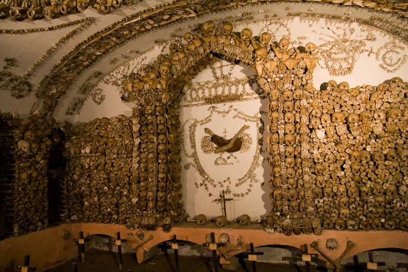 Illustration for article titled These Buildings Are Made with Skulls and Bones